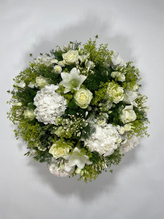 Montage rond blanc - Lys Royal